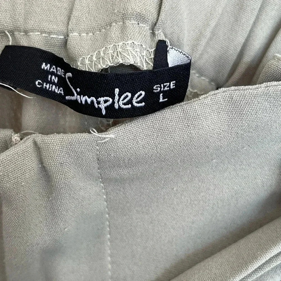 5/20$ Simplee  paper bag sauge pants - Picture 5 of 6